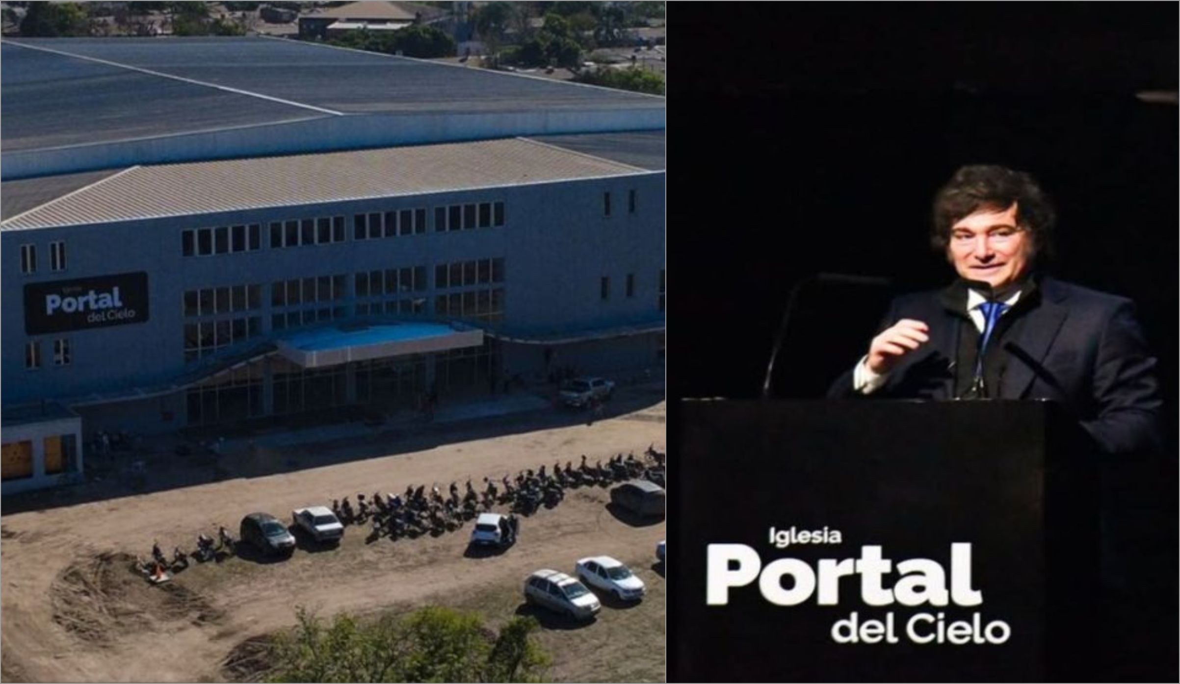 Milei participa de inauguração de igreja e critica a esquerda em discurso