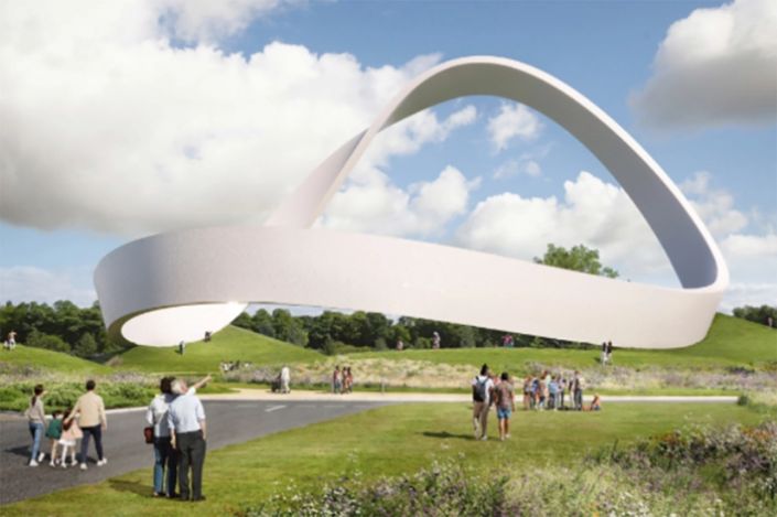 Começa obra de monumento cristão que celebra resposta de oração