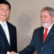 O ex-presidente Lula e o ditador Xi Jinping