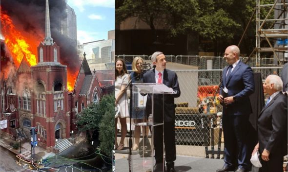 Igreja inicia obras após incêndio destruir templo histórico