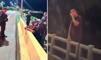 Policiais oram e impedem suicídio em ponte