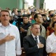 Presidente Jair Bolsonaro durante culto em Roraima