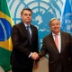 Presidente Jair Bolsonaro e António Guterres, Secretário-Geral da ONU