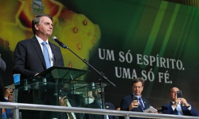 Presidente Jair Bolsonaro em evento da Assembleia de Deus