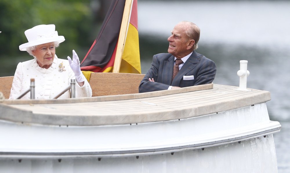 Príncipe Philip com a rainha Elizabeth II