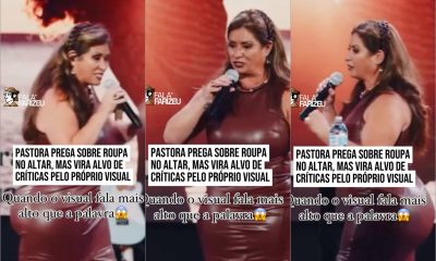 Pastora pede decência de irmãs nas roupas, mas seu vestido gera polêmica