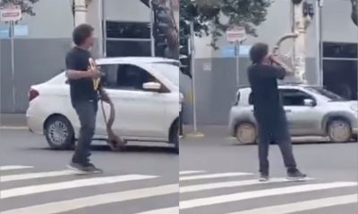 ‘Jesus Cristo está às portas’, prega evangelista com shofar