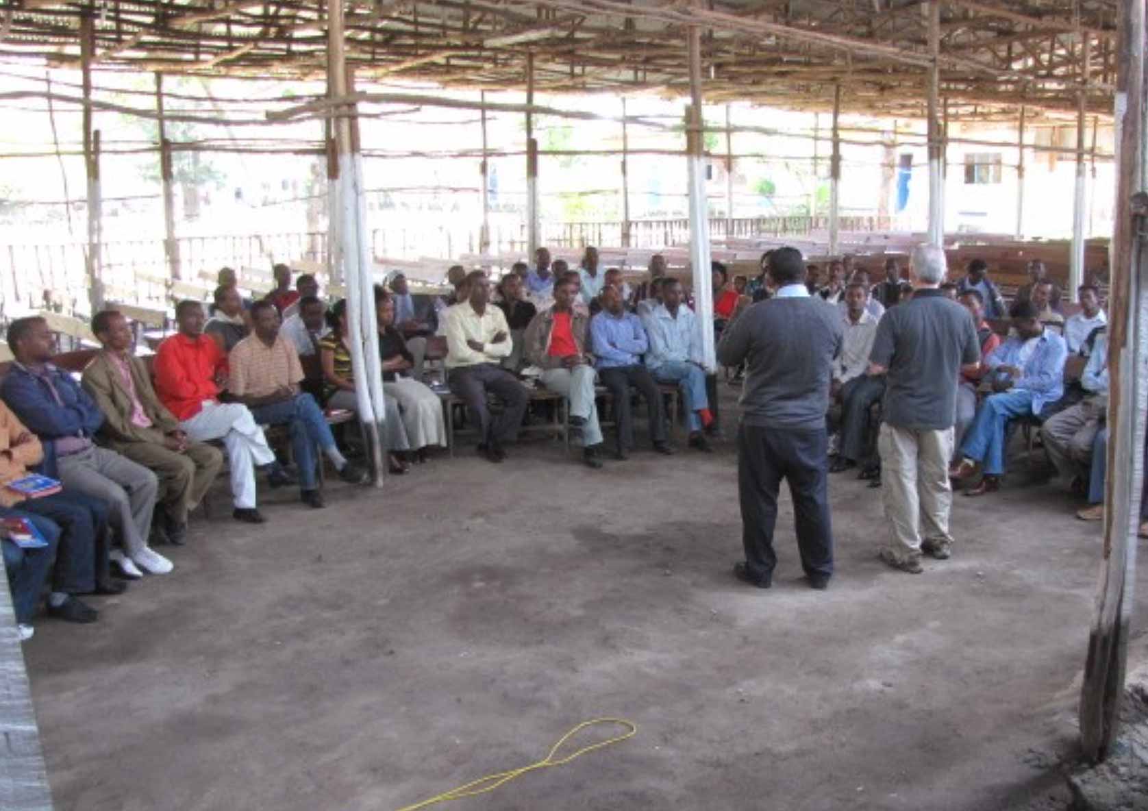 Treinamento com evangelistas na Etiópia