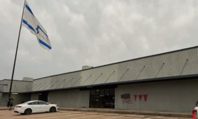 Igreja é pichada por muçulmanos com símbolos antissemitas