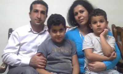 Pastor Youcef Nadarkhani com sua família